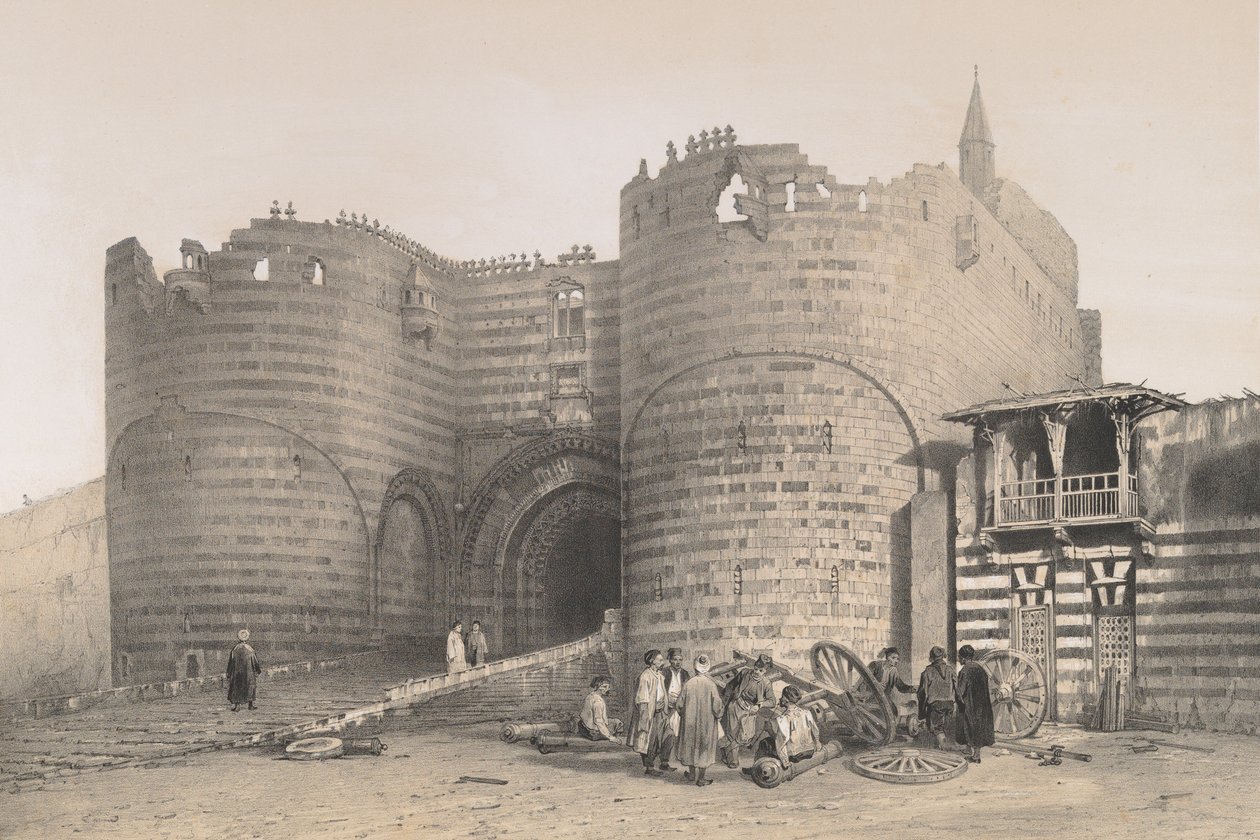 Porte de la Citadelle, au Kaire by Joseph Philibert Girault De Prangey