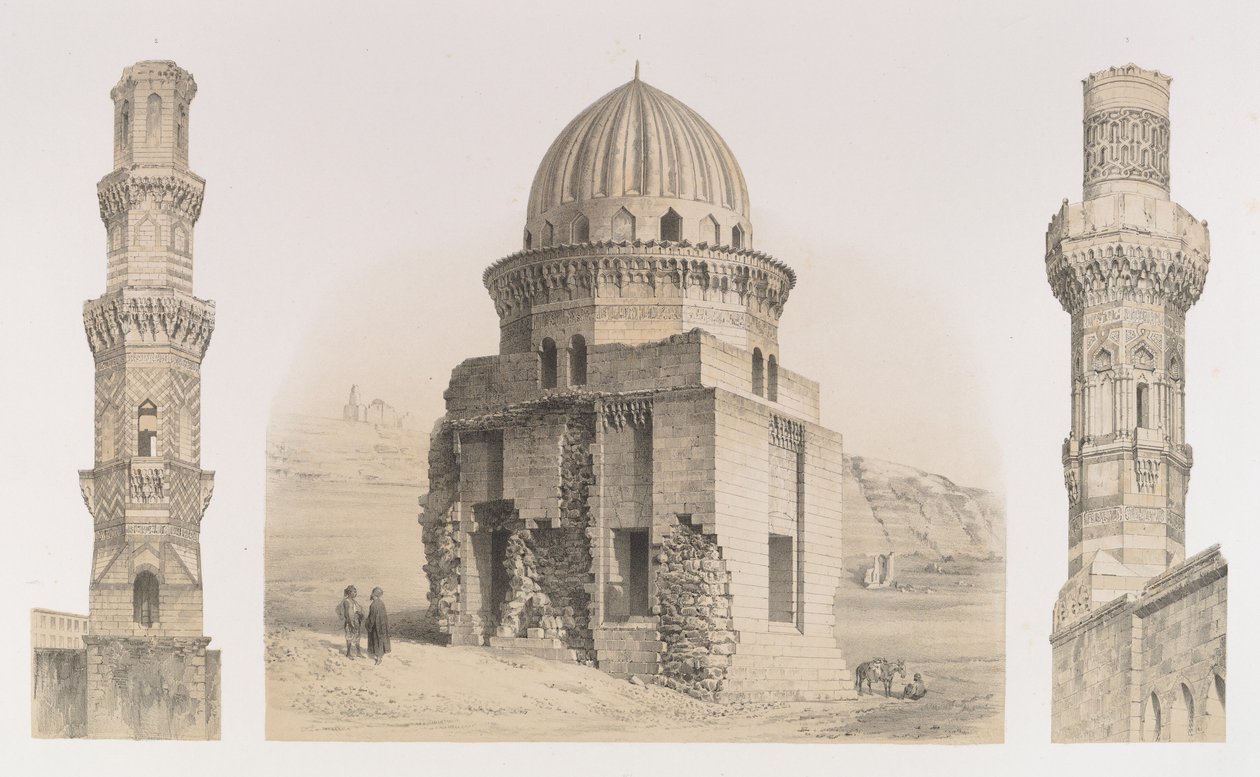 Tombs and Minarets, Cairo, 1843 by Joseph Philibert Girault De Prangey