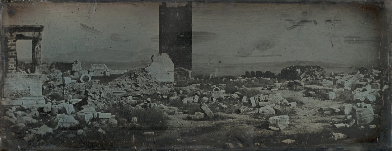 Ruins and Foreground, Acropolis, Athens, 1842 by Joseph Philibert Girault De Prangey