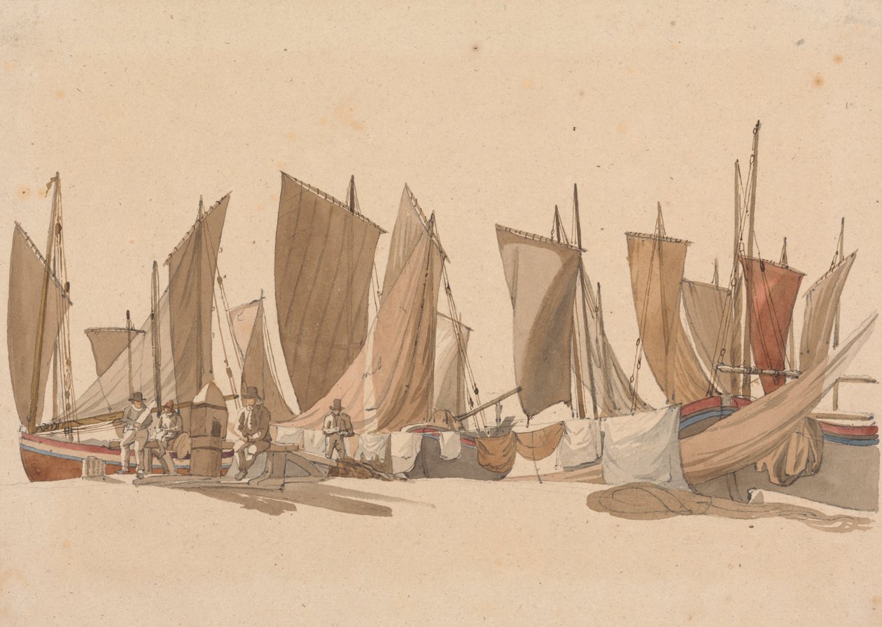 Fishing Smacks by Joseph Powell
