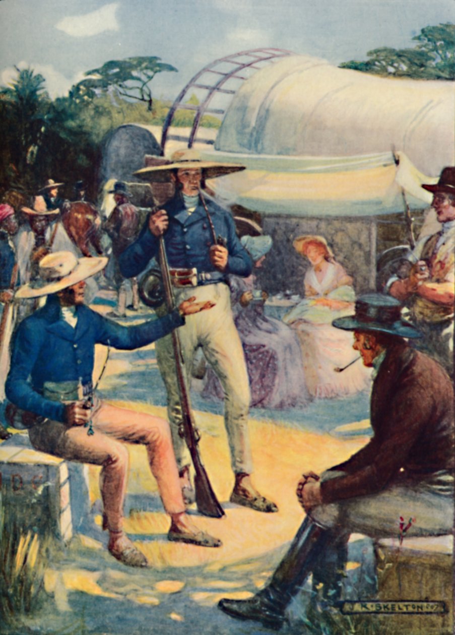 1820 Settlers and Their Boer Convoys by Joseph Ratcliffe Skelton