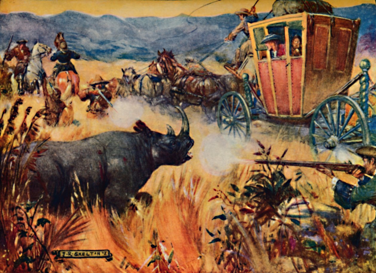 Simon van der Stel and the Rhinoceros, 1909 by Joseph Ratcliffe Skelton