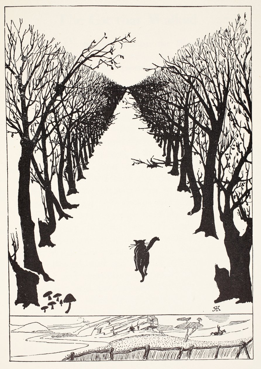 The Cat that Walked by Himself, illustration from 
