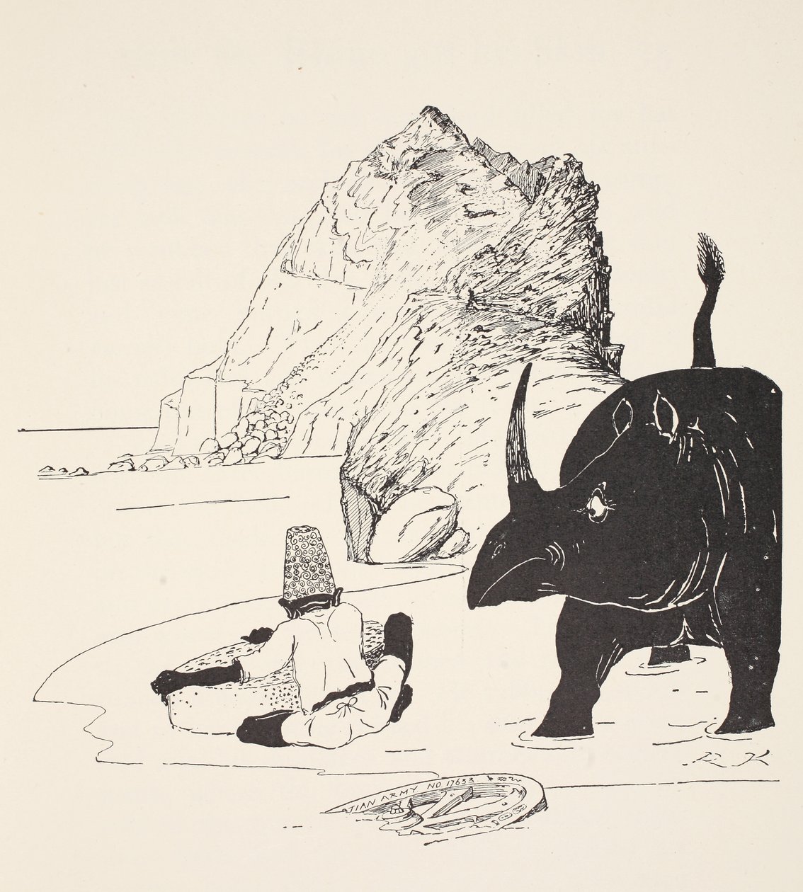 The Parsee Beginning to Eat His Cake on the Uninhabited Island by Joseph Rudyard Kipling