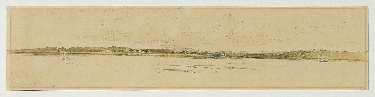 The Roadstead of Point de Galle in Ceylon (Sri Lanka) by Joseph Selleny