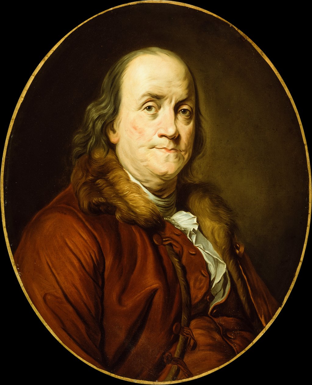 Benjamin Franklin by Joseph Siffred (after) Duplessis