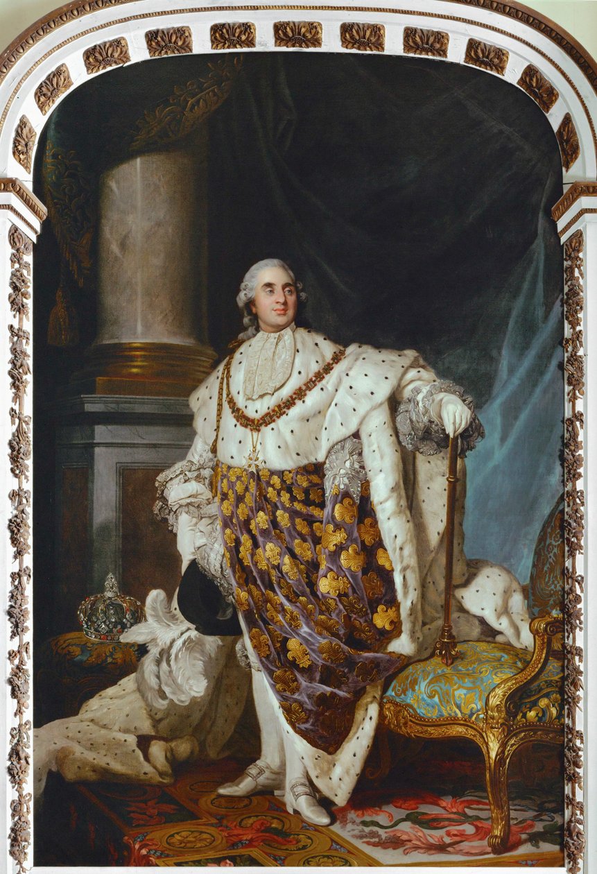 Louis XVI, in Coronation Robes by Joseph Siffred Duplessis
