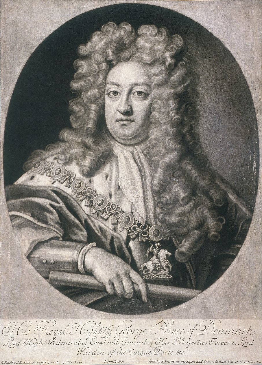 Oval Portrait of George, Prince of Denmark, 1704 by Joseph Smith