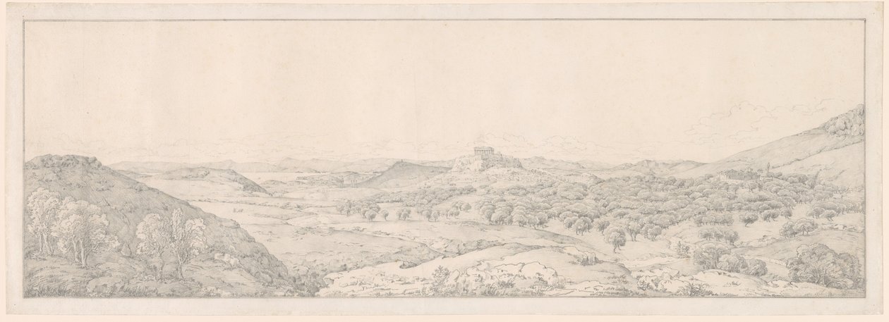Panorama toward Athens from the Garden of Aphrodite by Joseph Thürmer