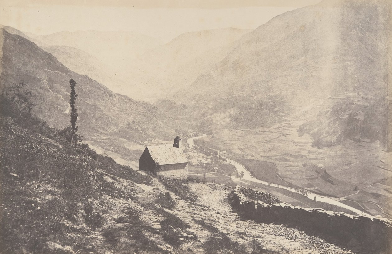 Valley of Bosost taken from the Chapel of San Antonio, 1853 by Joseph Vigier