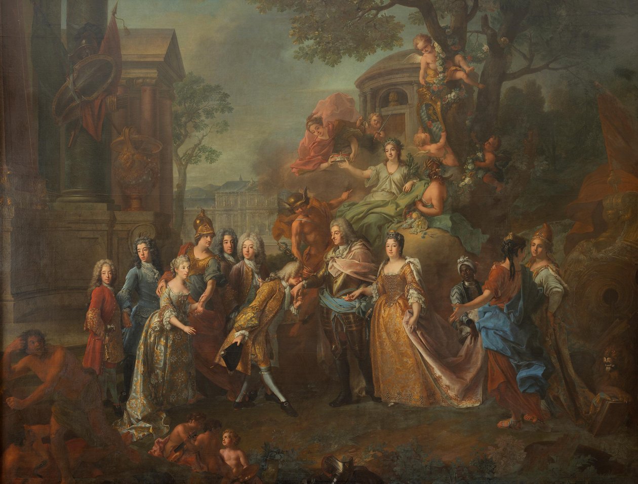 Allegory of the Reunion of Elector Max Emanuel with His Family by Joseph Vivien
