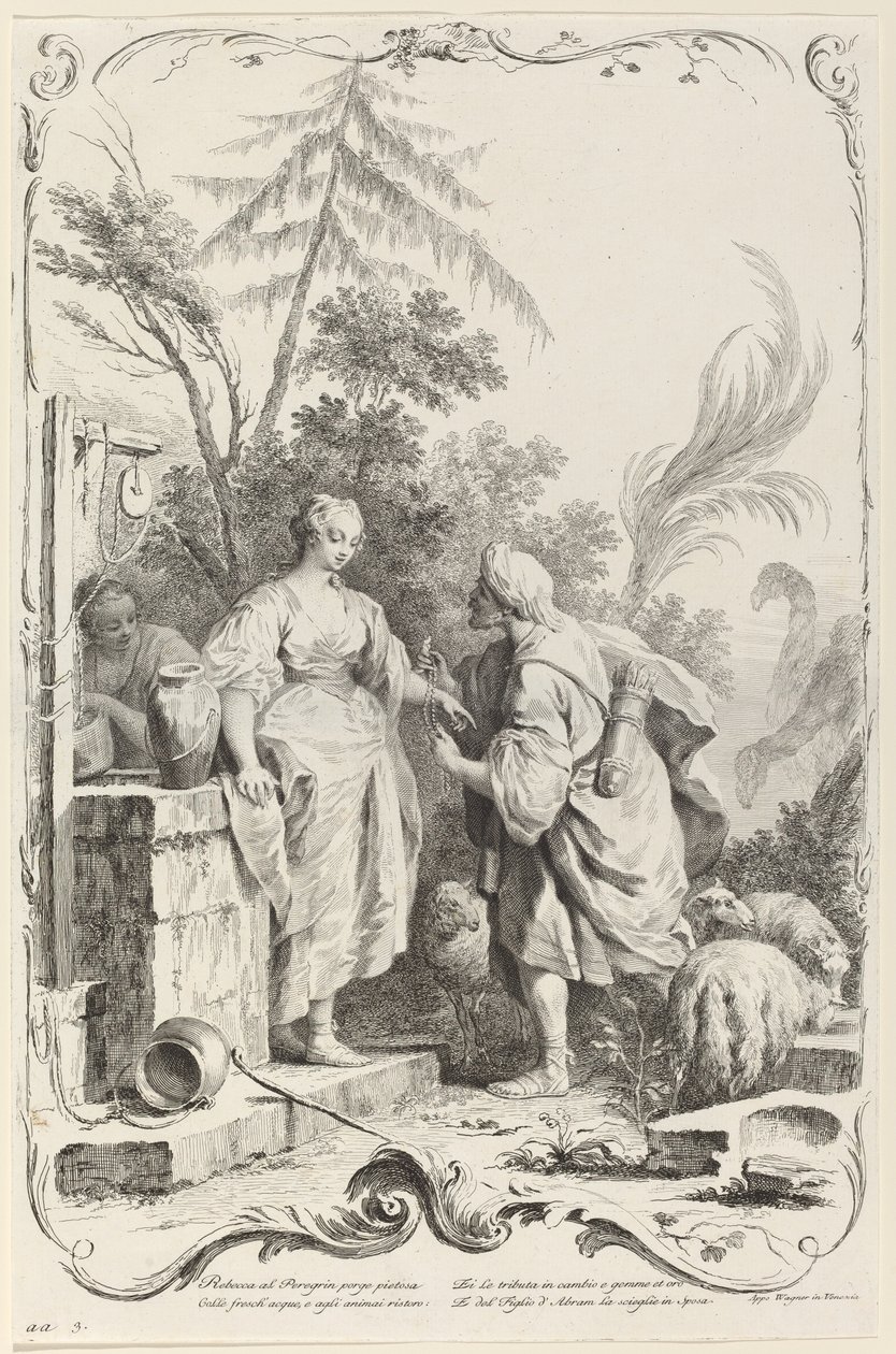 Rebecca at the Well by Joseph Wagner