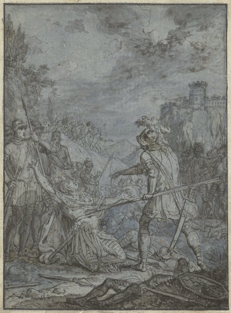 Surrender of a Commander Group of Similar Illustrations with Knights and Riders (series title) by Joseph Werner