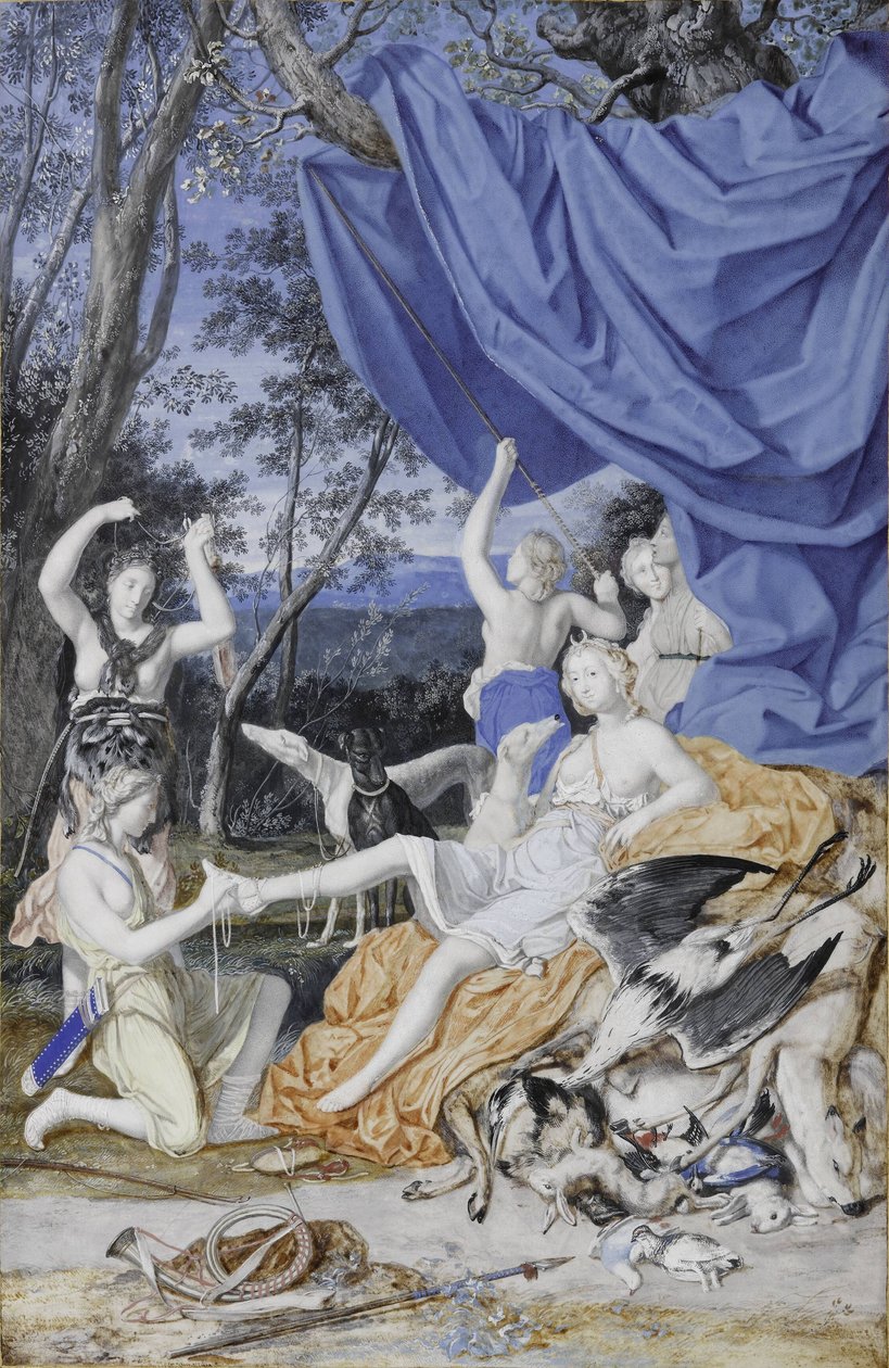 Marie-Thérèse of Austria Represented as Diana by Joseph Werner the Younger