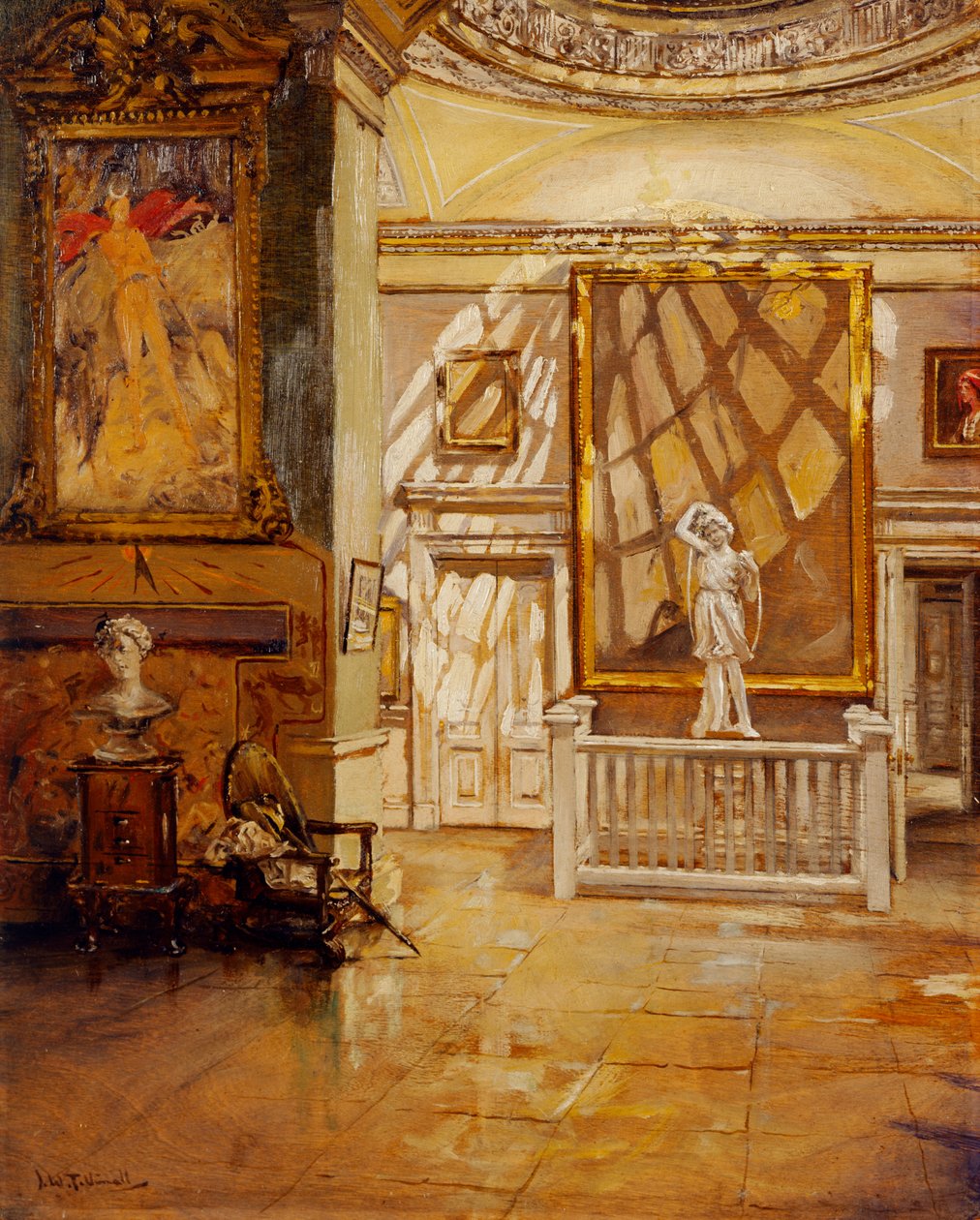 North Ante Room from the Green Velvet Room, Chiswick House by Joseph Williams Topham Vinall