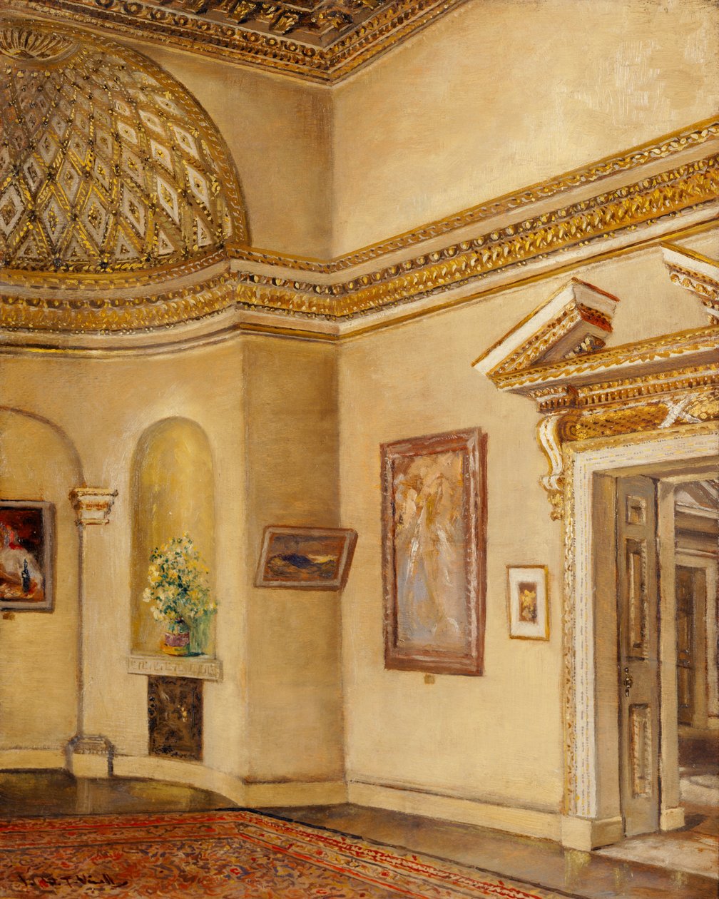 North East Corner of the Gallery, Chiswick House by Joseph Williams Topham Vinall