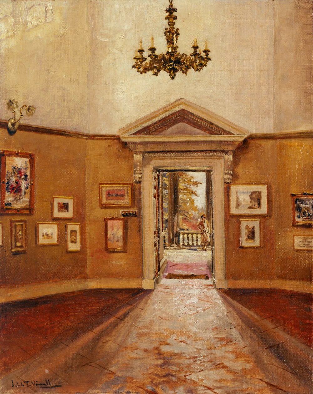 The Octagon Looking East, Chiswick House by Joseph Williams Topham Vinall