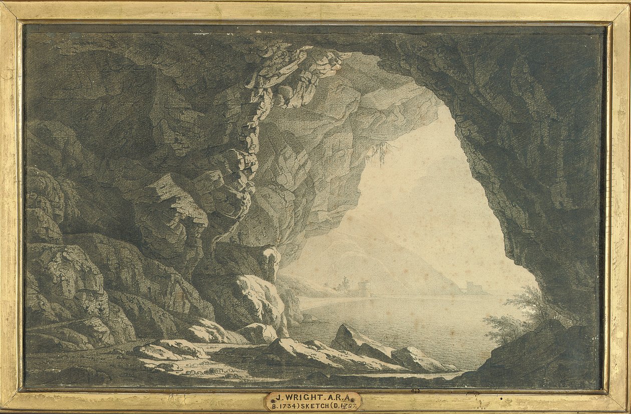 A Grotto in the Gulf of Salerno, Morning, c.1800 by Joseph Wright of Derby