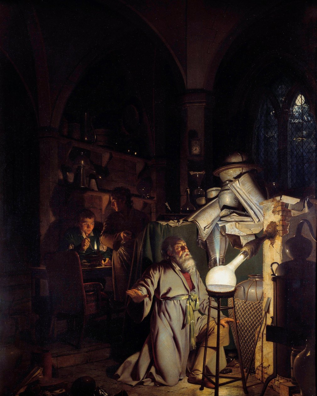 Alchemist attempting to discover the philosopher