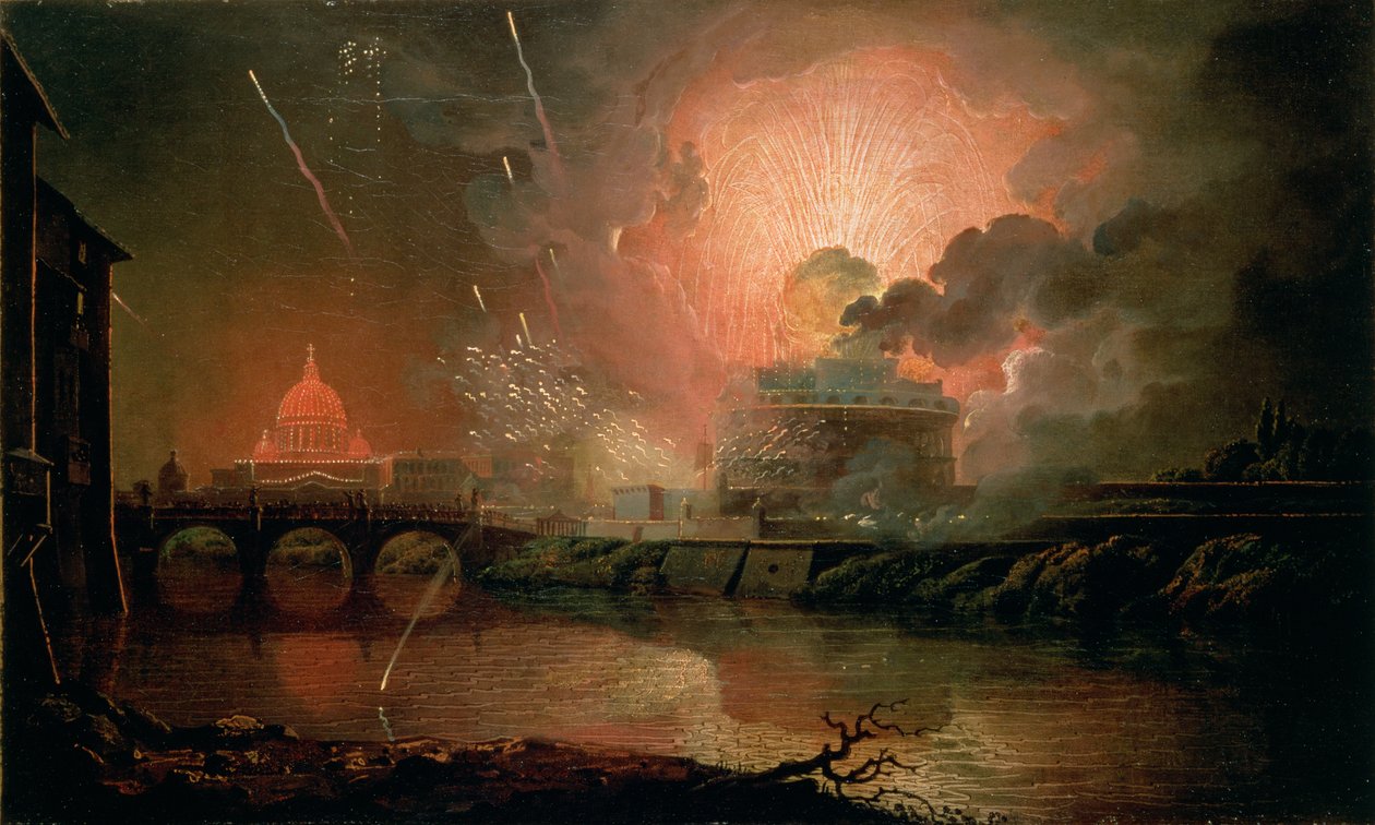 Firework Display at the Castel Sant