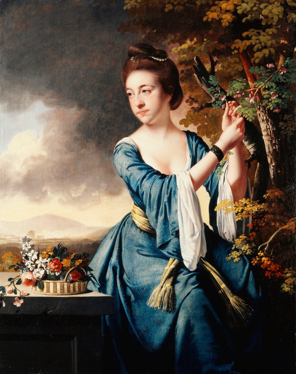 Portrait of Elizabeth, Mrs John Bostock by Joseph Wright of Derby