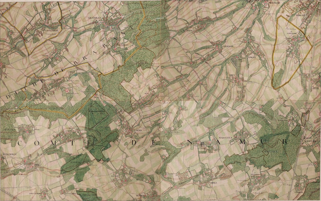 Map of St. Denis - Saint-Denis by Joseph de Ferraris