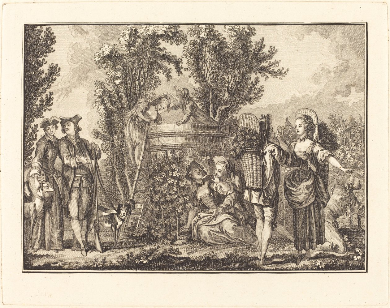 Autumn by Joseph de Longueil after Charles Eisen