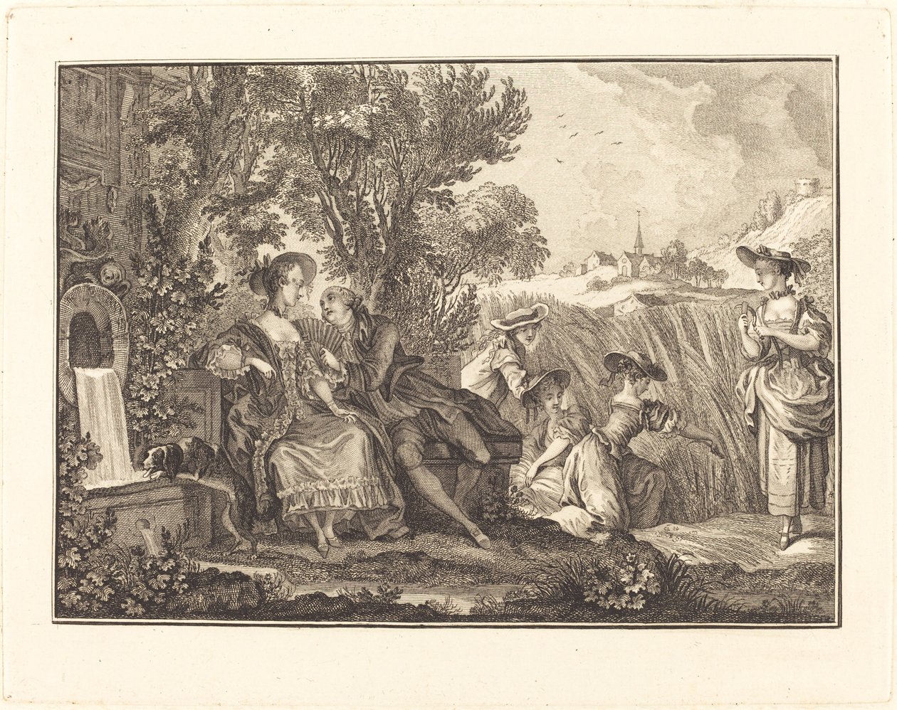 Summer by Joseph de Longueil after Charles Eisen