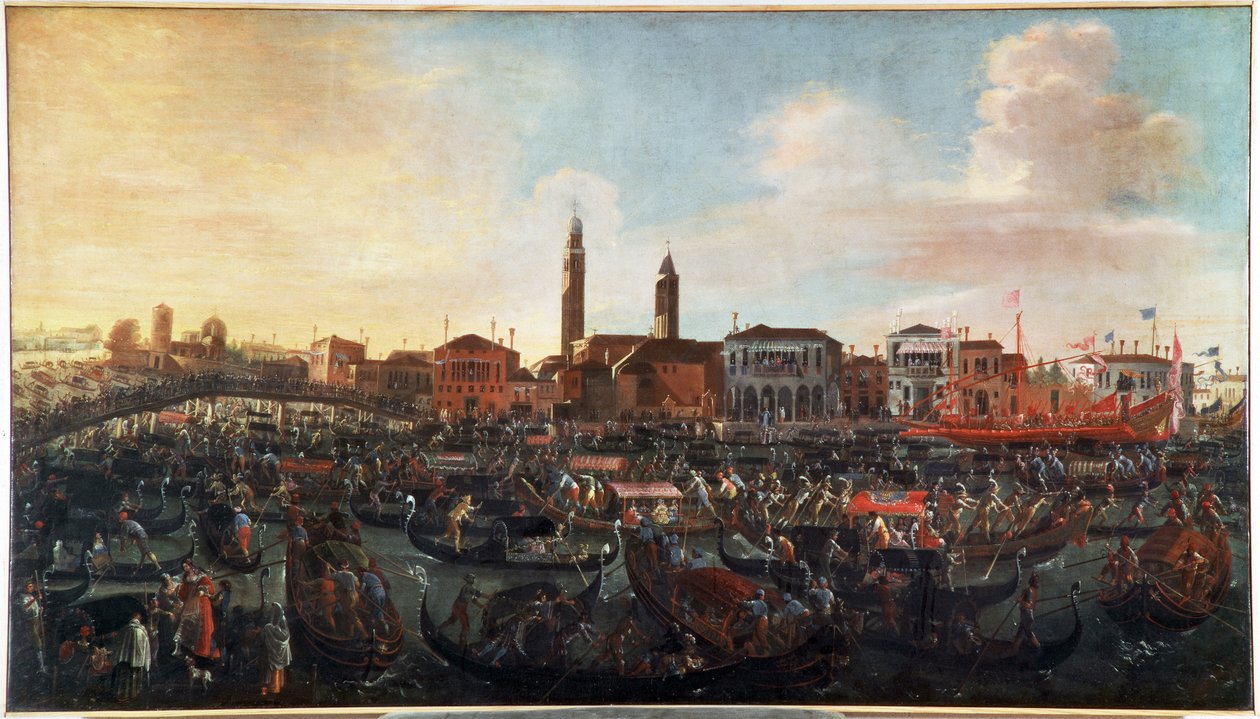 Feast of the fresco on the day of Ascension in Murano, Venice by Joseph the younger Heintz