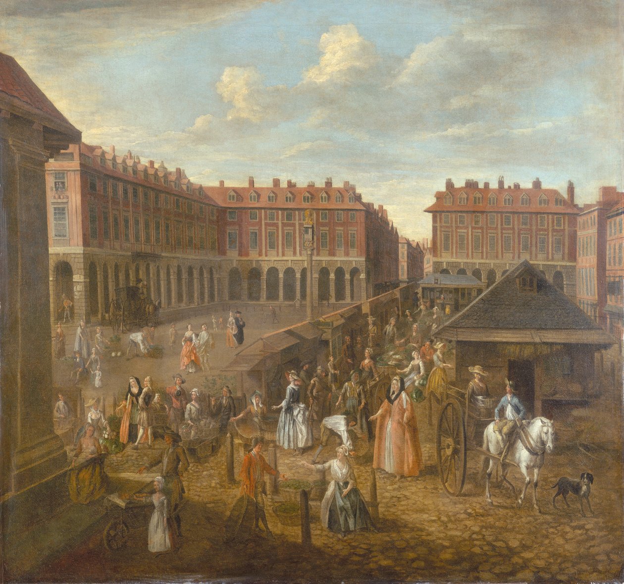 Covent Garden Piazza and Market by Joseph van Aken