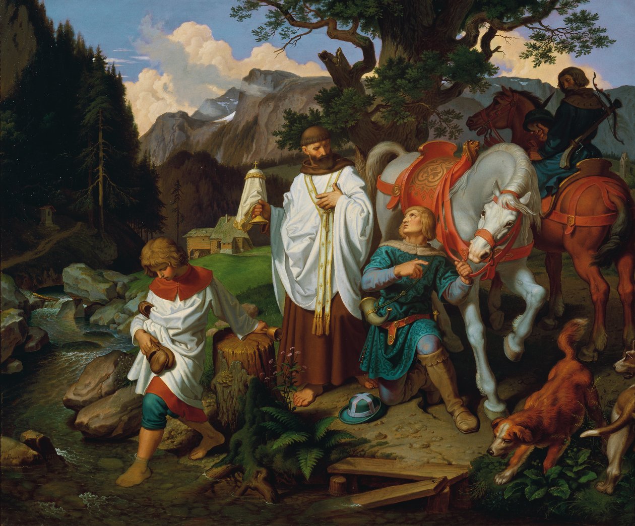 Rudolf von Habsburg and the Priest by Joseph von Fuhrich