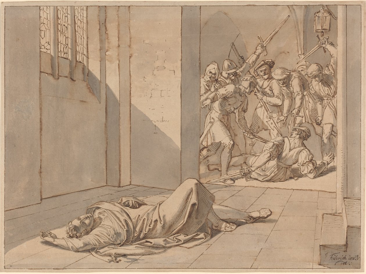 The Assassination of King Wenzel III by Joseph von Fuhrich