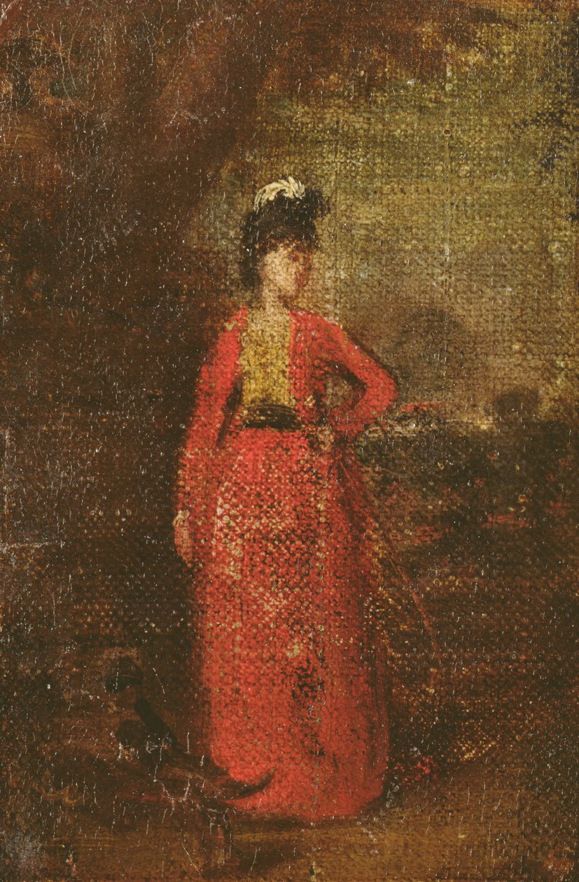 Sketch for Lady Worsley (detail) by Joshua Reynolds