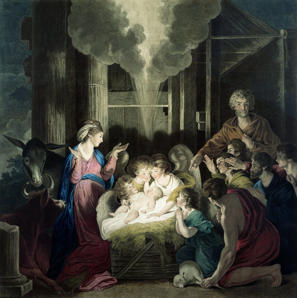The Nativity (engraved by G.S. and S.G. Facius, 1785) by Joshua Reynolds