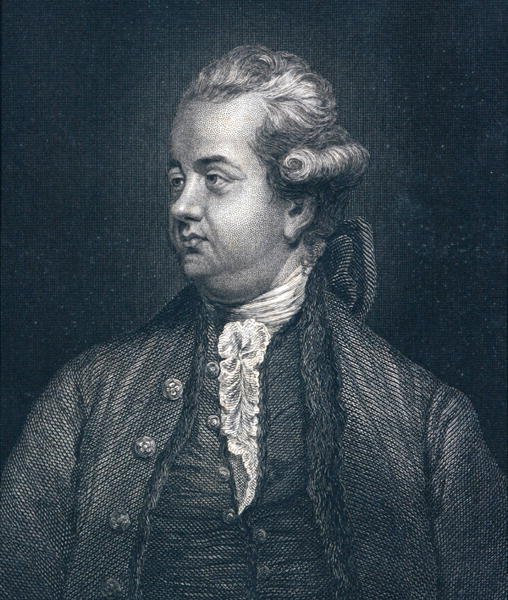 Edward Gibbon (1737-94) (engraving) by Joshua (after) Reynolds