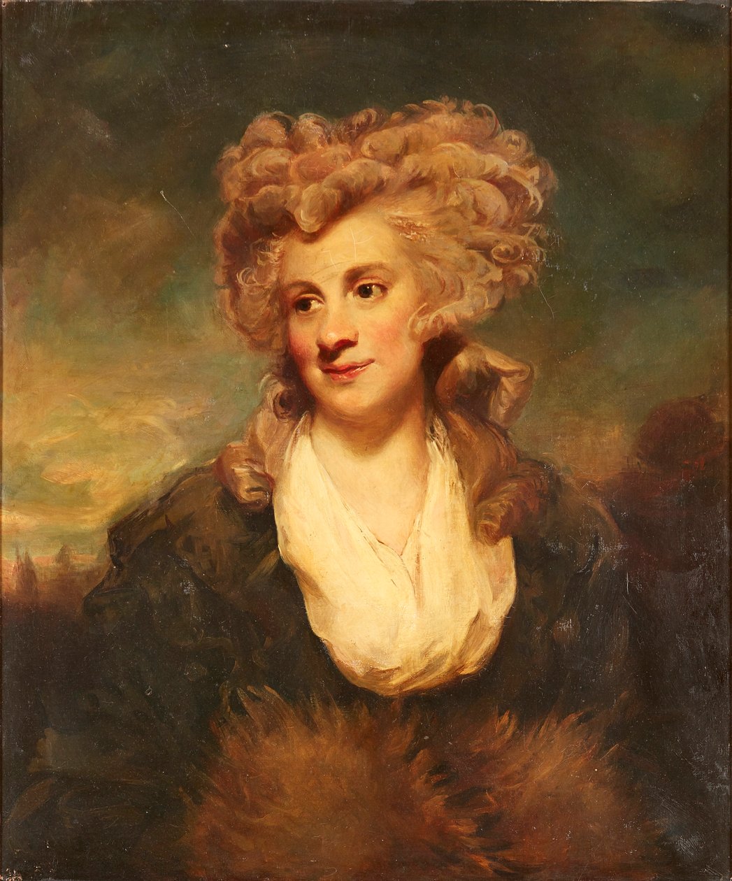 Half Length Portrait of Lady De Clifford by Joshua (after) Reynolds