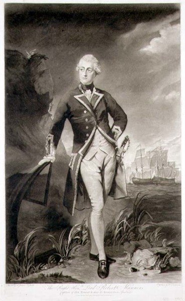 Portrait of Lord Robert Manners, Captain of HMS 