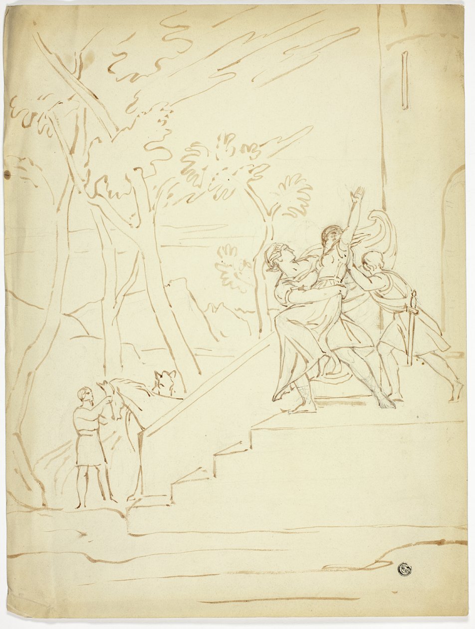 Abduction of Helen by Joshua Cristall