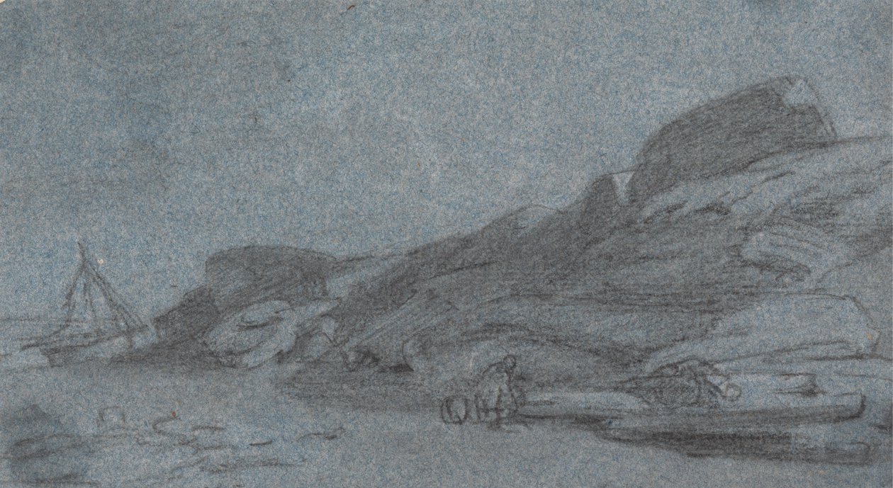 Coast with Rocks by Joshua Cristall