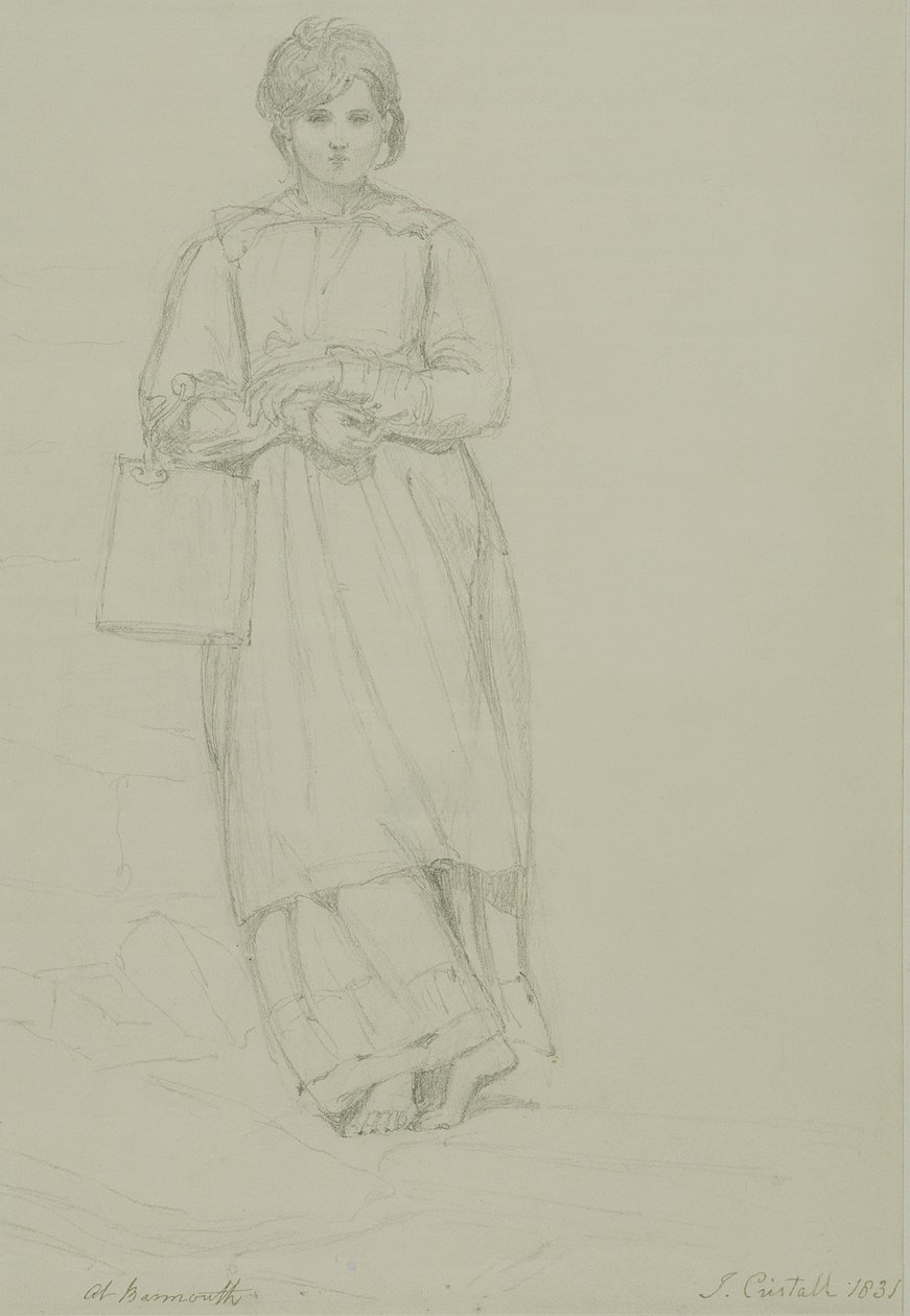 Young Girl Holding Milk Can, 1831 by Joshua Cristall