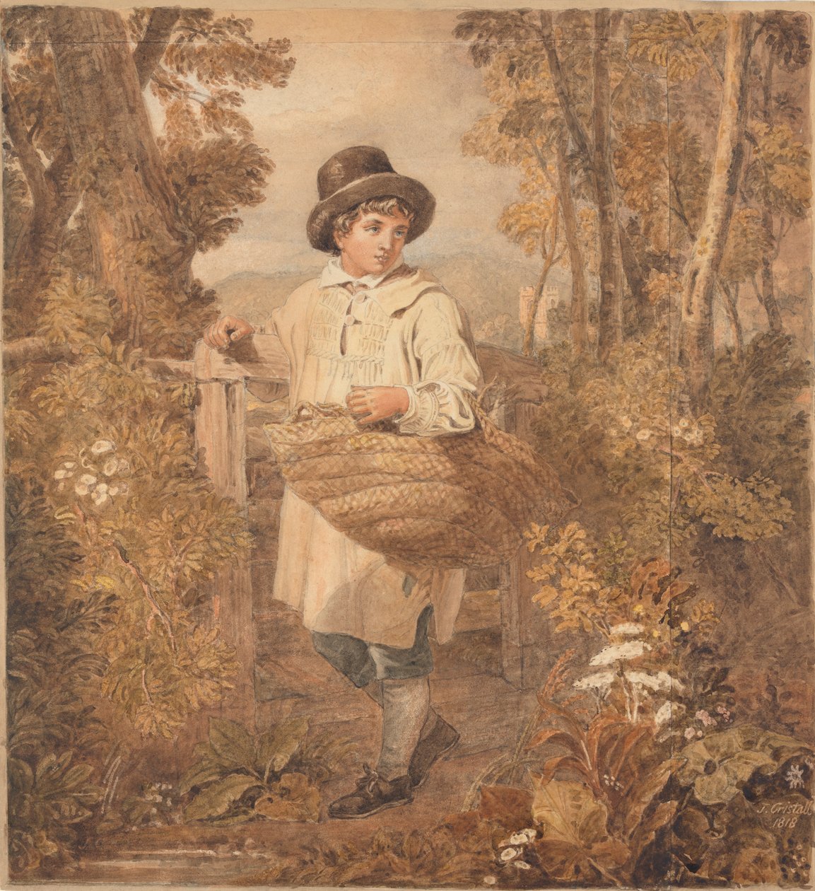Young Woodcutter by Joshua Cristall