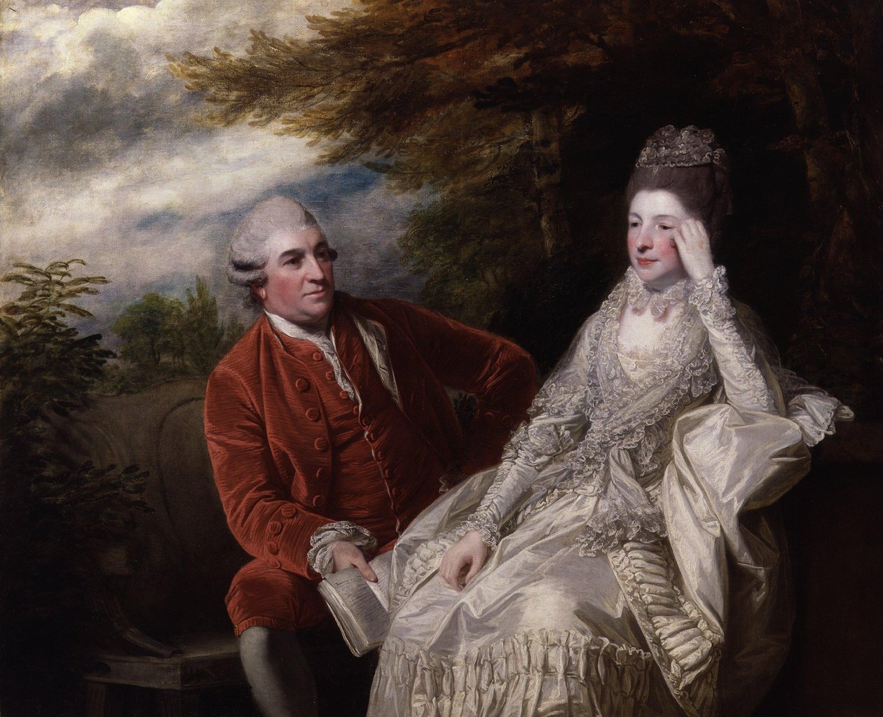 David Garrick; Eva Maria Garrick, née Veigel by Joshua Reynolds
