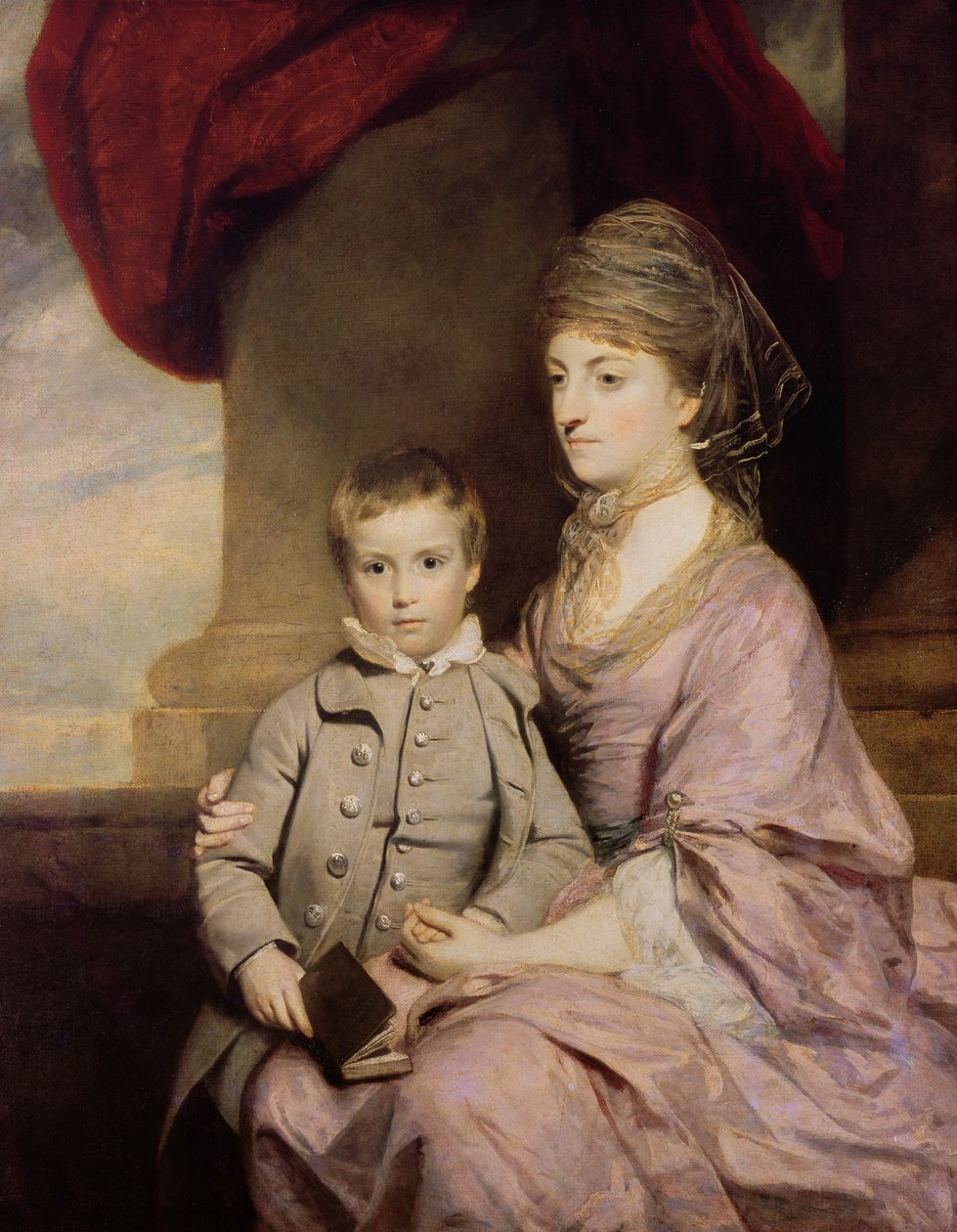 Elizabeth Herbert, Countess of Pembroke and her son George, Lord Herbert by Joshua Reynolds