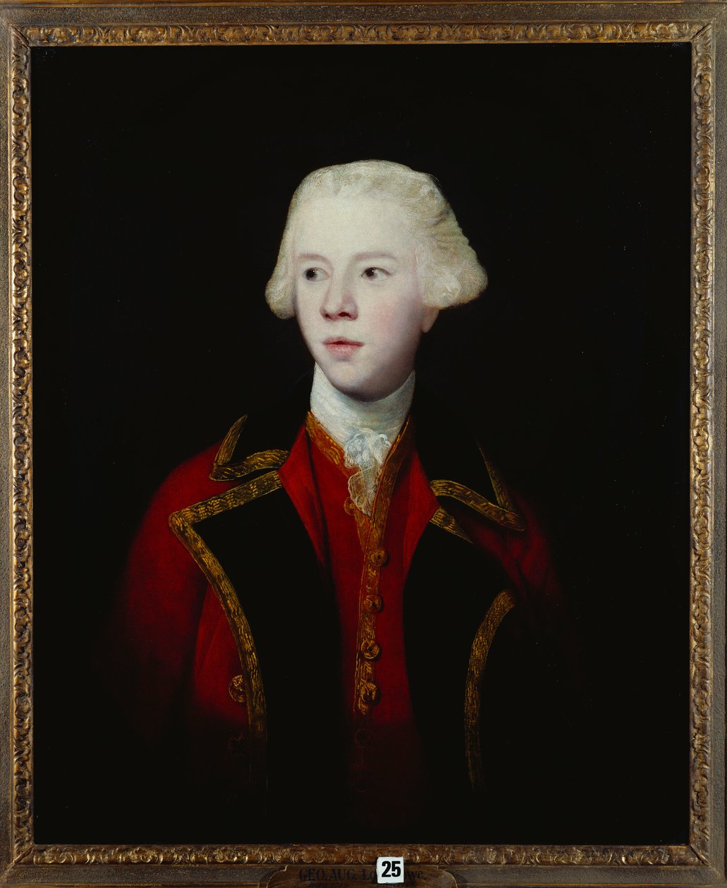 Portrait of George Augustus, 3rd Viscount Howe, Half Length, Wearing the Uniform of the 1st Guard by Joshua Reynolds