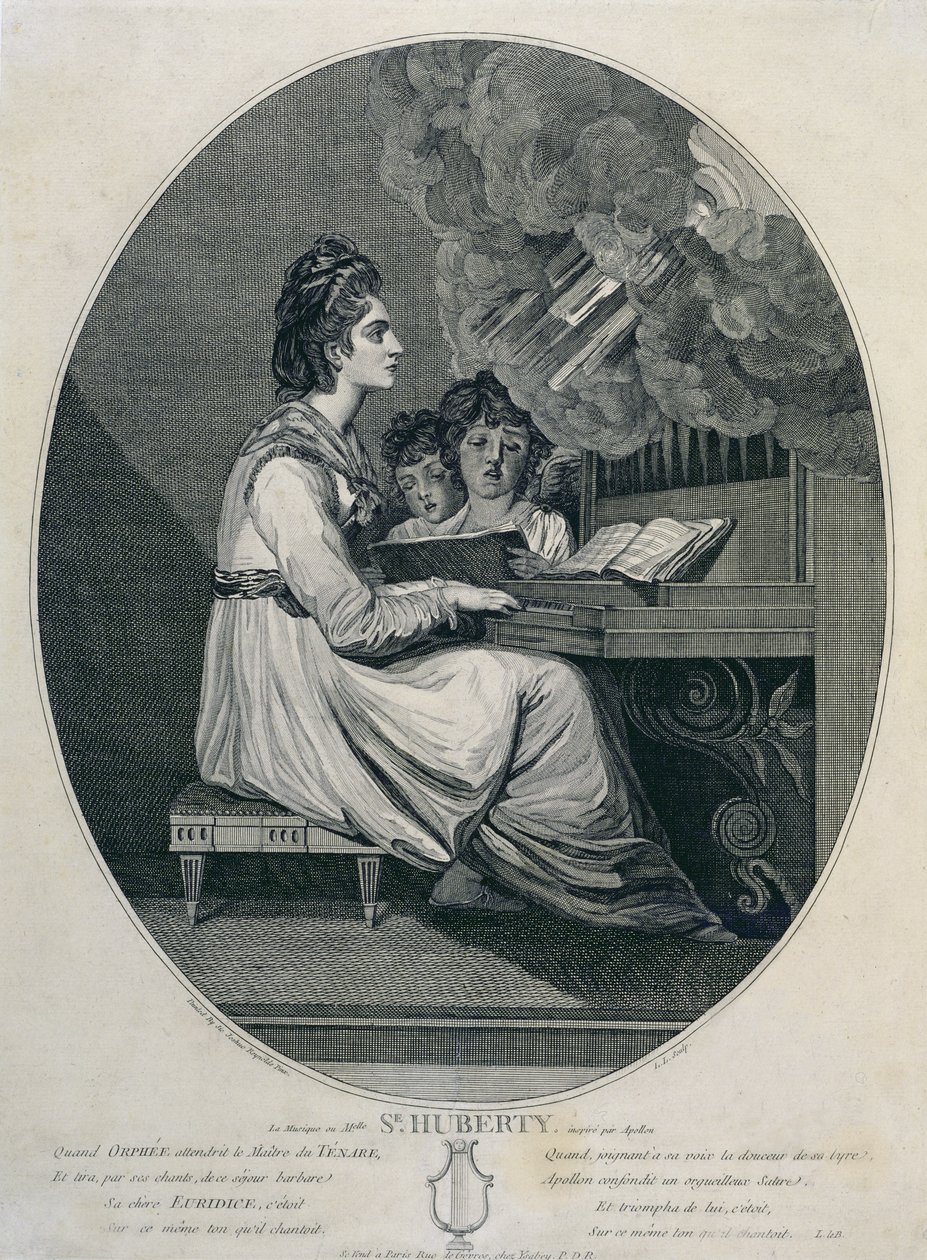The Music of Mademoiselle S. Huberty Inspired by Apollo by Joshua Reynolds