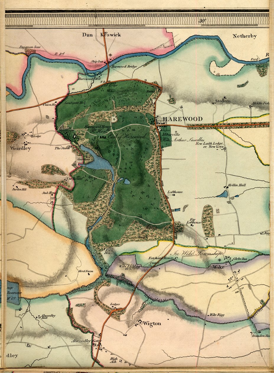 A4, Harewood, Alwoodley Hall, Wigton & Wike by Joshua Thorp