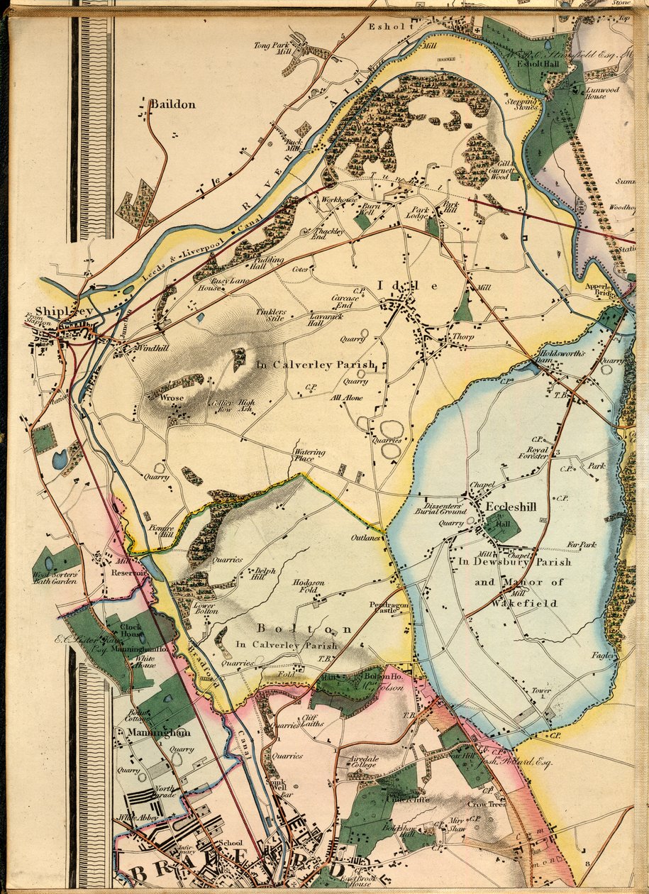 B1, Idle, Shipley, Esholt Hall, Eccleshill and Part of Bradford by Joshua Thorp