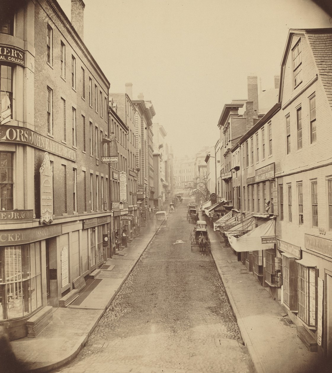 School Street, Boston by Josiah Johnson Hawes