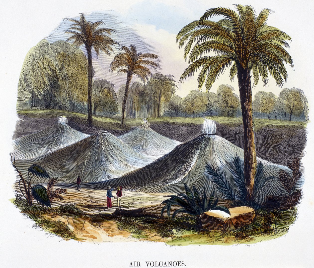 Air Volcanoes, near Cathagena, Columbia, from Phenomena of Nature