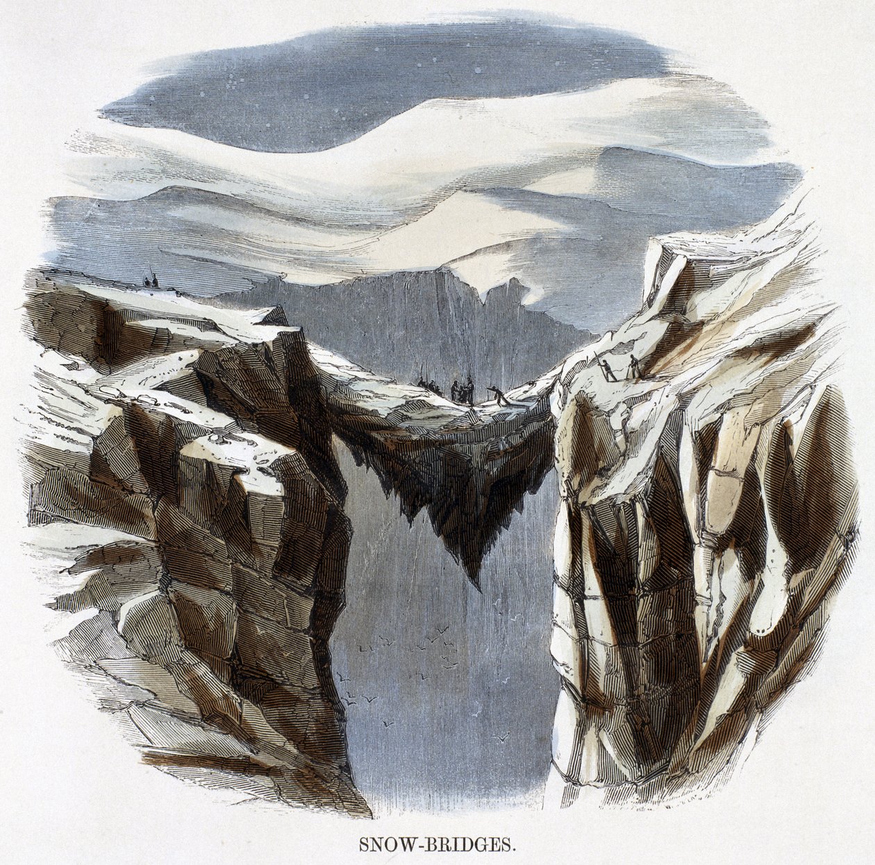 Snow-Bridges, from Phenomena of Nature by Josiah Wood Whymper